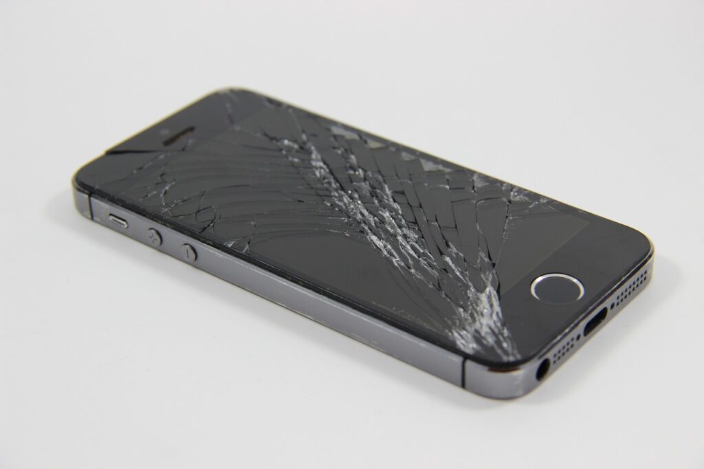 Screen Protector on a Cracked Iphone Screen